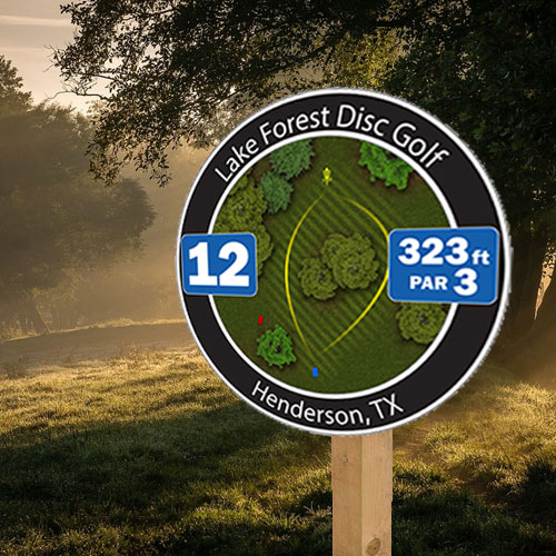 Custom Disc Golf Tee Signs Course Maps