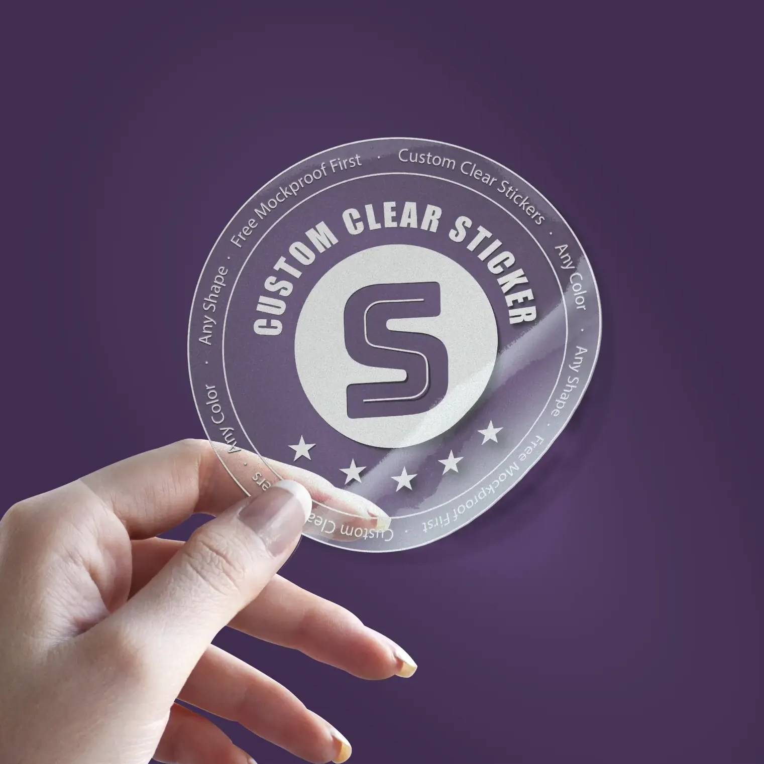 Custom Clear Stickers Custom DTF Transfers