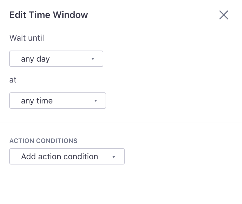 Delivery Time Window Customer.io Docs