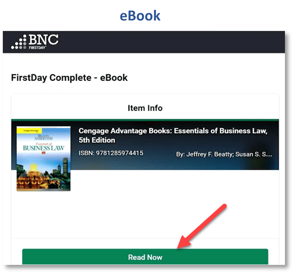 How do I access my eBook or Publisher Courseware? Bookstore Customer Care