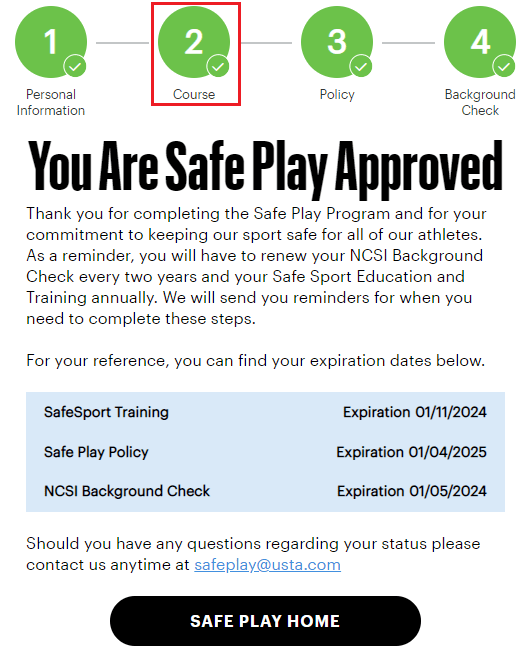 How to Access Your SafeSport Certificate USTA Online Help Center