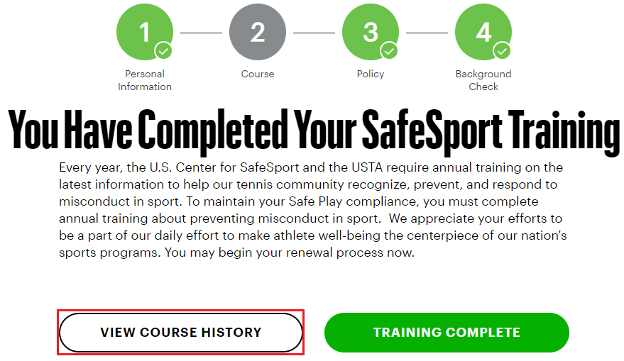How to Access Your SafeSport Certificate USTA Online Help Center