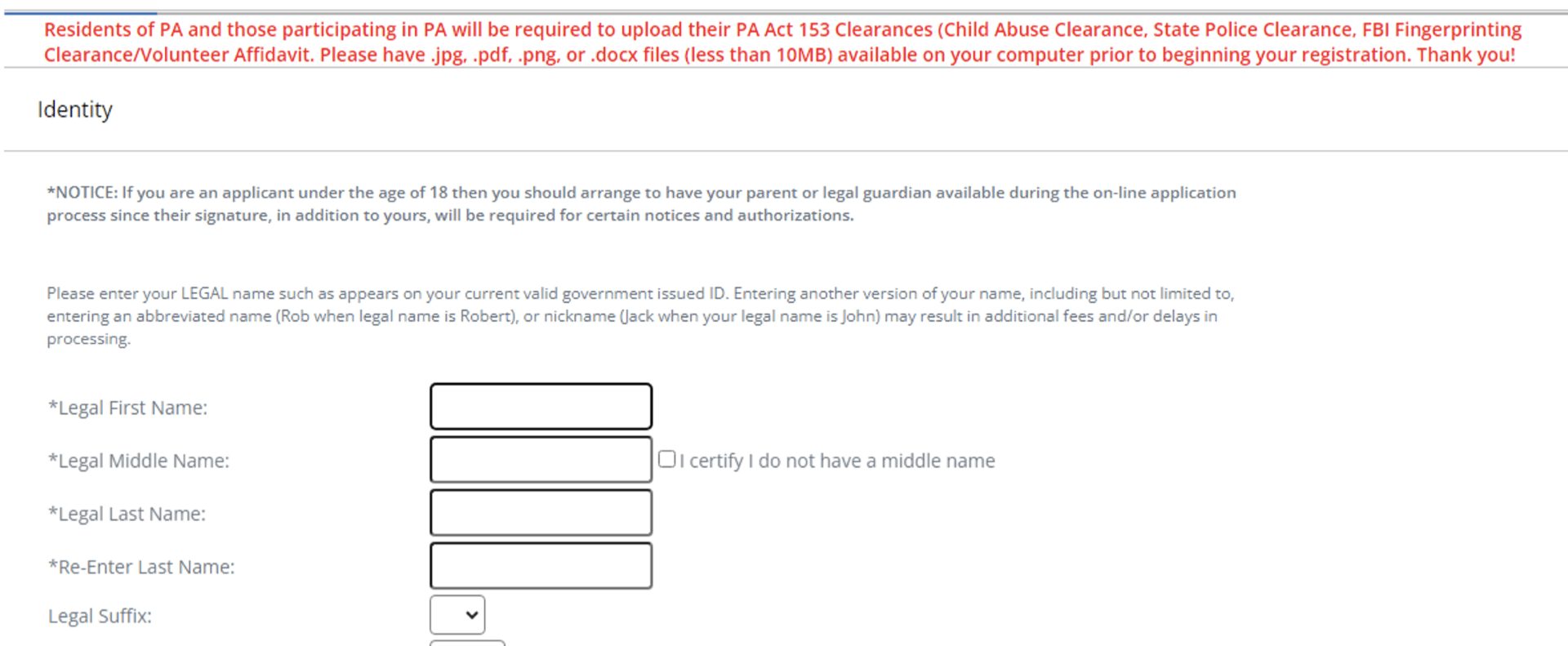 Safe Play Pennsylvania Clearances for the NCSI Background Check USTA Online Help Center