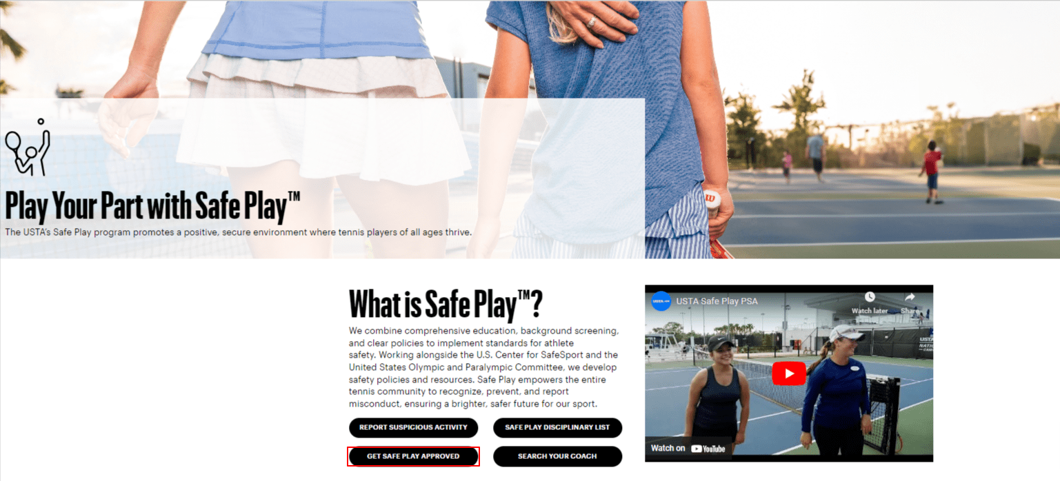 How to Access Your SafeSport Certificate USTA Online Help Center