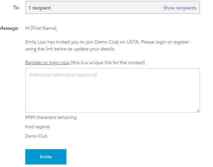 Sending Membership Invitations USTA Online Help Center