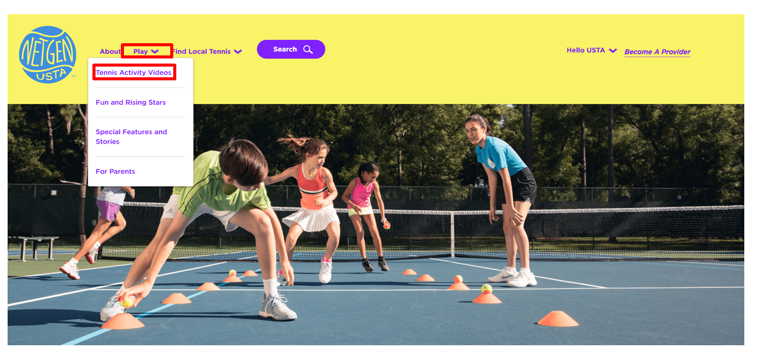 How to View Net Generation Tennis Activity Videos USTA Online Help Center