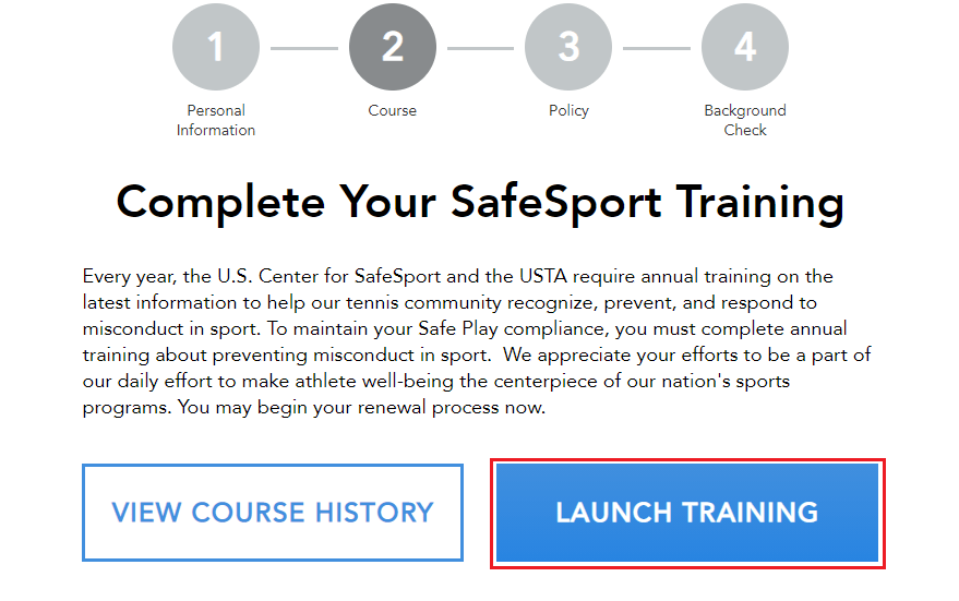 Junior Team Tennis SafeSport Requirement USTA Online Help Center