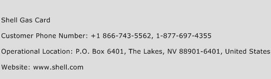Shell Gas Card Contact Number Shell Gas Card Customer Service Number Shell Gas Card Toll