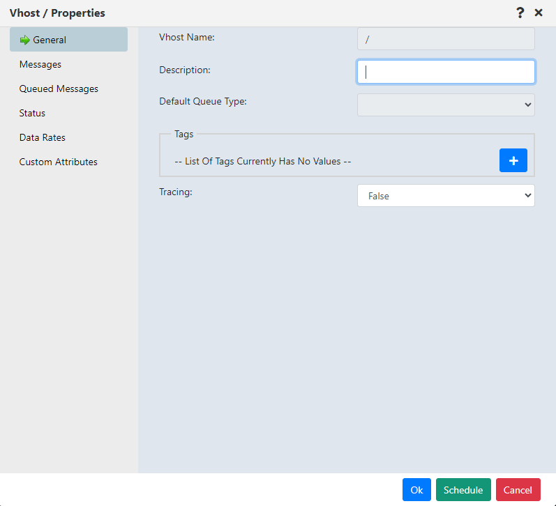 Create RabbitMQ virtual host meshIQ