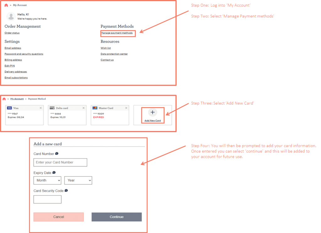 Can I add or edit a credit card online? QVC Customer Care Support