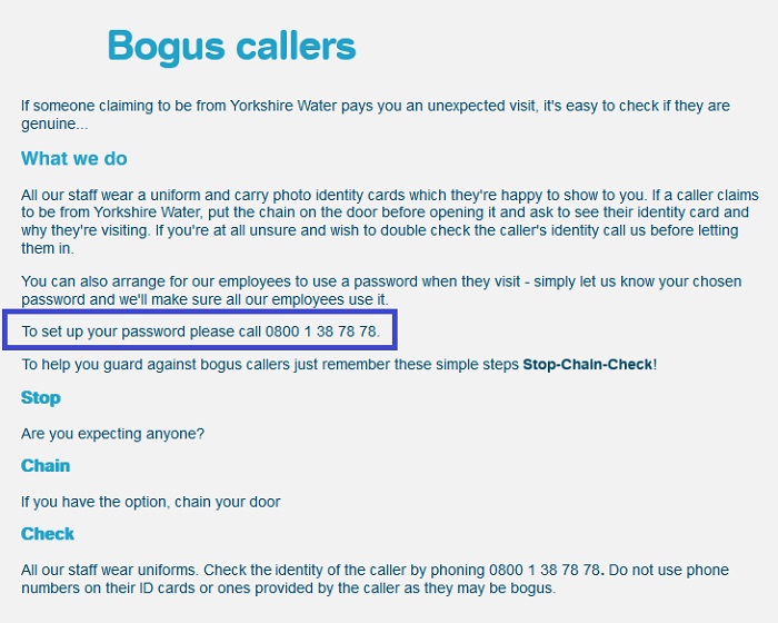 Yorkshire Water Customer Service Contact Number 0345 124 2424