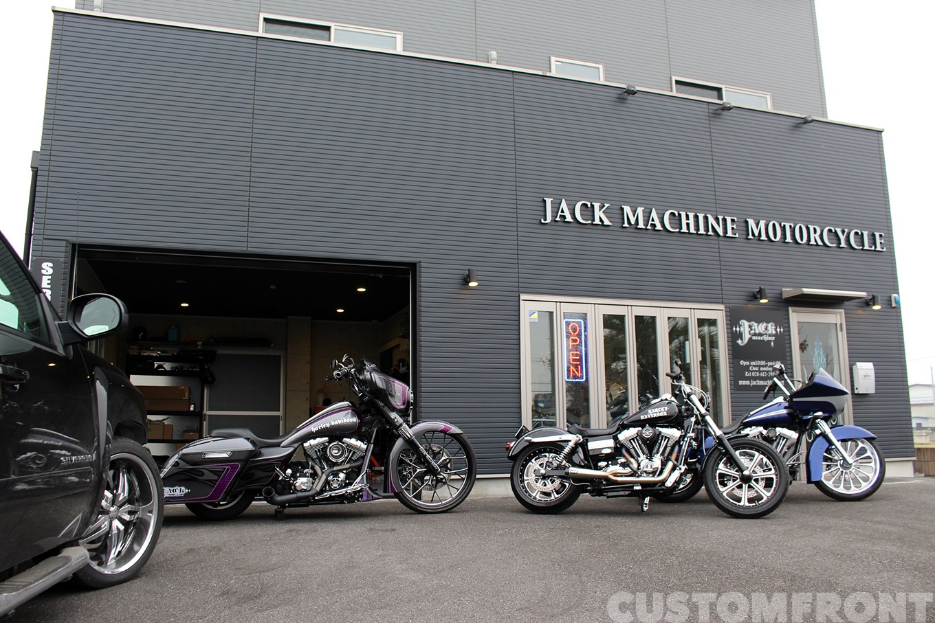 ジャックマシンモーターサイクル JACK MACHINE MCのハーレーショップ紹介 栃木県宇都宮市 CUSTOM FRONT