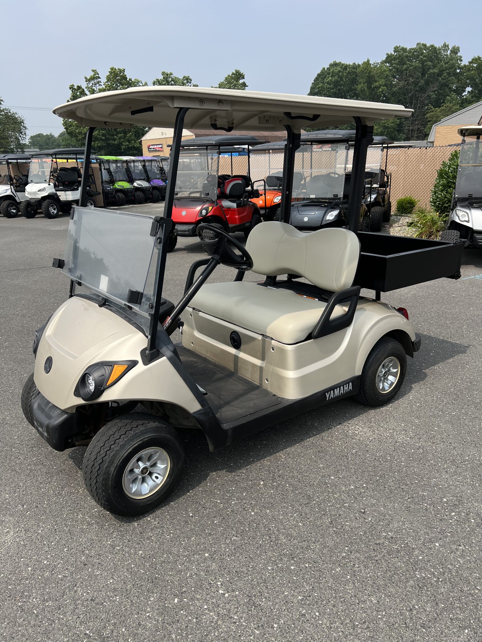 2017 Yamaha Drive2 48 volt electric golf cart, Sandstone Metallic