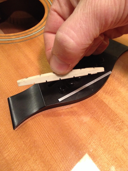 How NOT to modify a guitar saddle S.B. MacDonald Custom Instruments