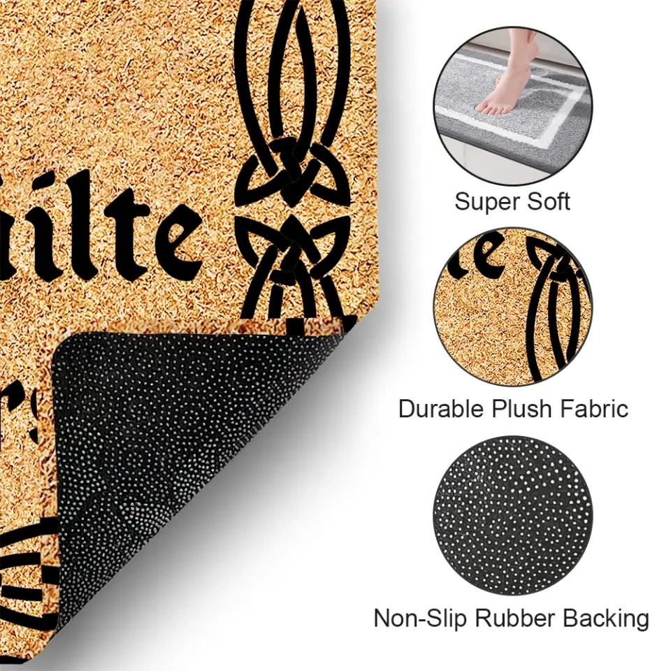 A Hundred Thousand Personalized Doormat, Celtic Irish Gift