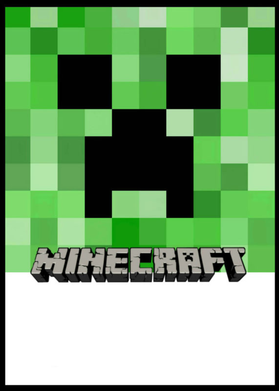 Party at Ease with Minecraft Invitations Free Invitation Templates