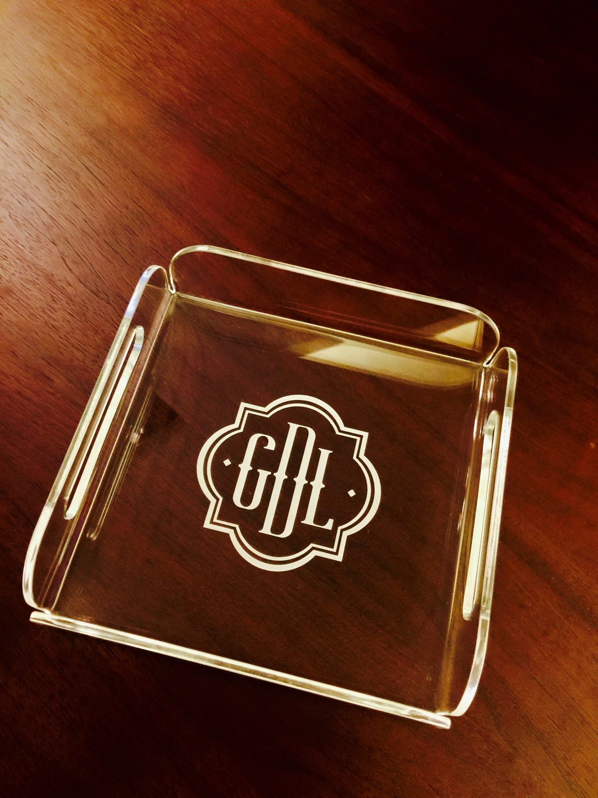 Engraved Quadro Tray Customized Chic