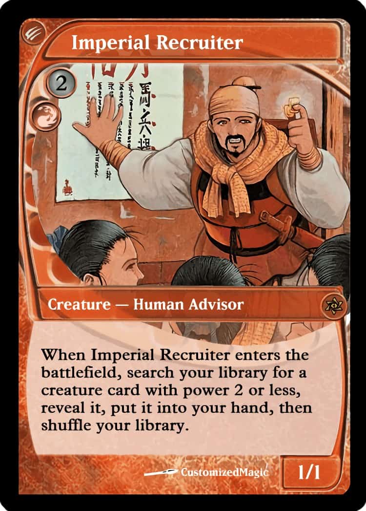 Imperial Recruiter Magic The Gathering Proxy Cards
