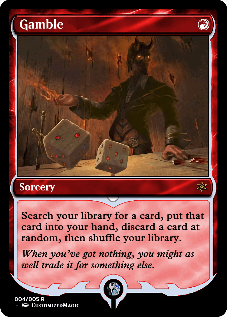 Gamble CustomizedMTG Magic the Gathering Proxy Cards
