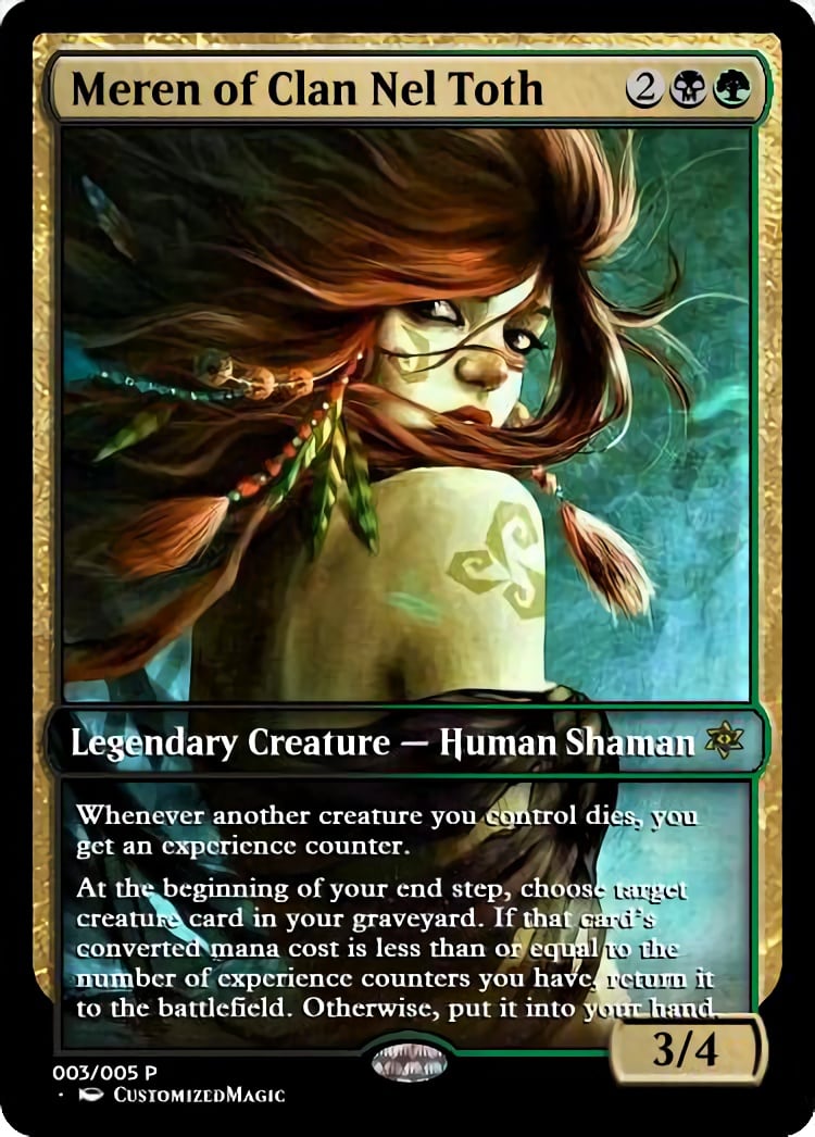 Meren of Clan Nel Toth CustomizedMTG Magic the Gathering Proxy Cards