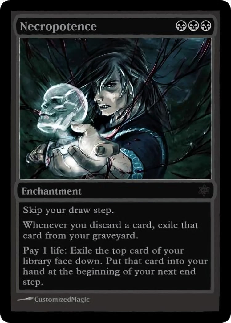 Necropotence Alter mtg Adventure Style Proxy Card Toys & Games Games