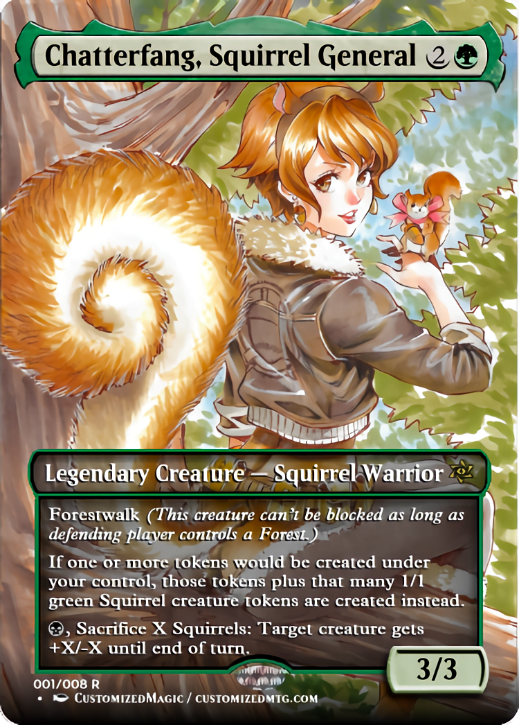 Chatterfang, Squirrel General CustomizedMTG Magic the Gathering