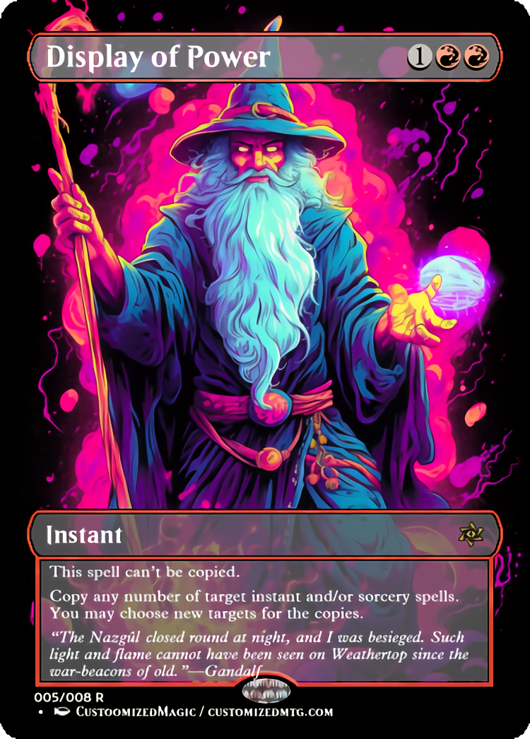 Display of Power CustomizedMTG Magic the Gathering Proxy Cards