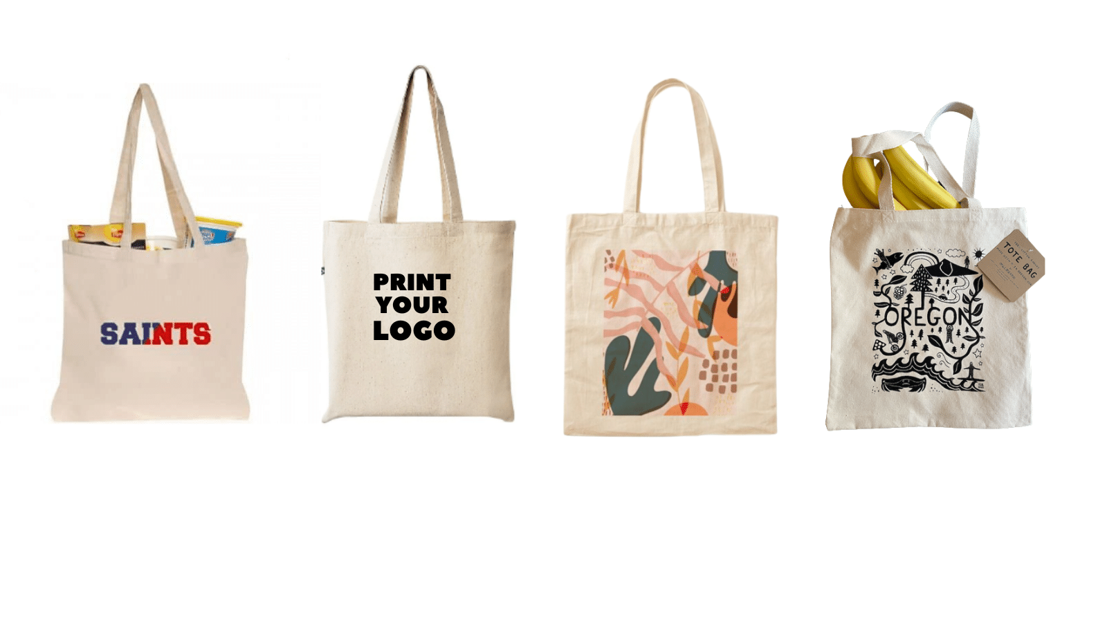 Cotton Canvas Bags Dubai Plain Canvas Tote Bag with Printing