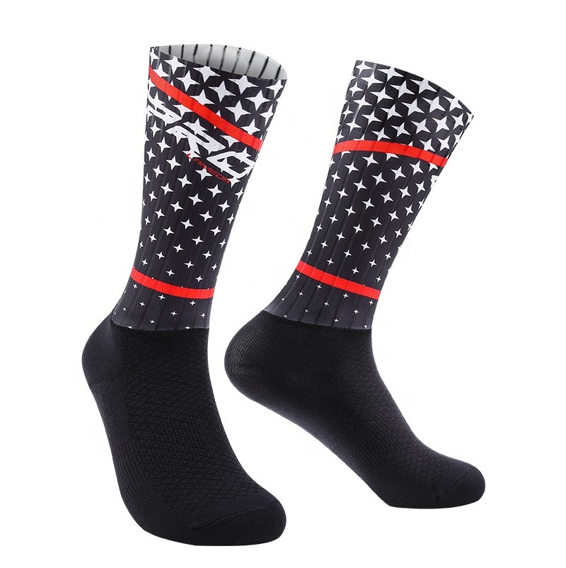 Custom Design Cycling Socks Mens Sports Crew Nylon Manufacturer