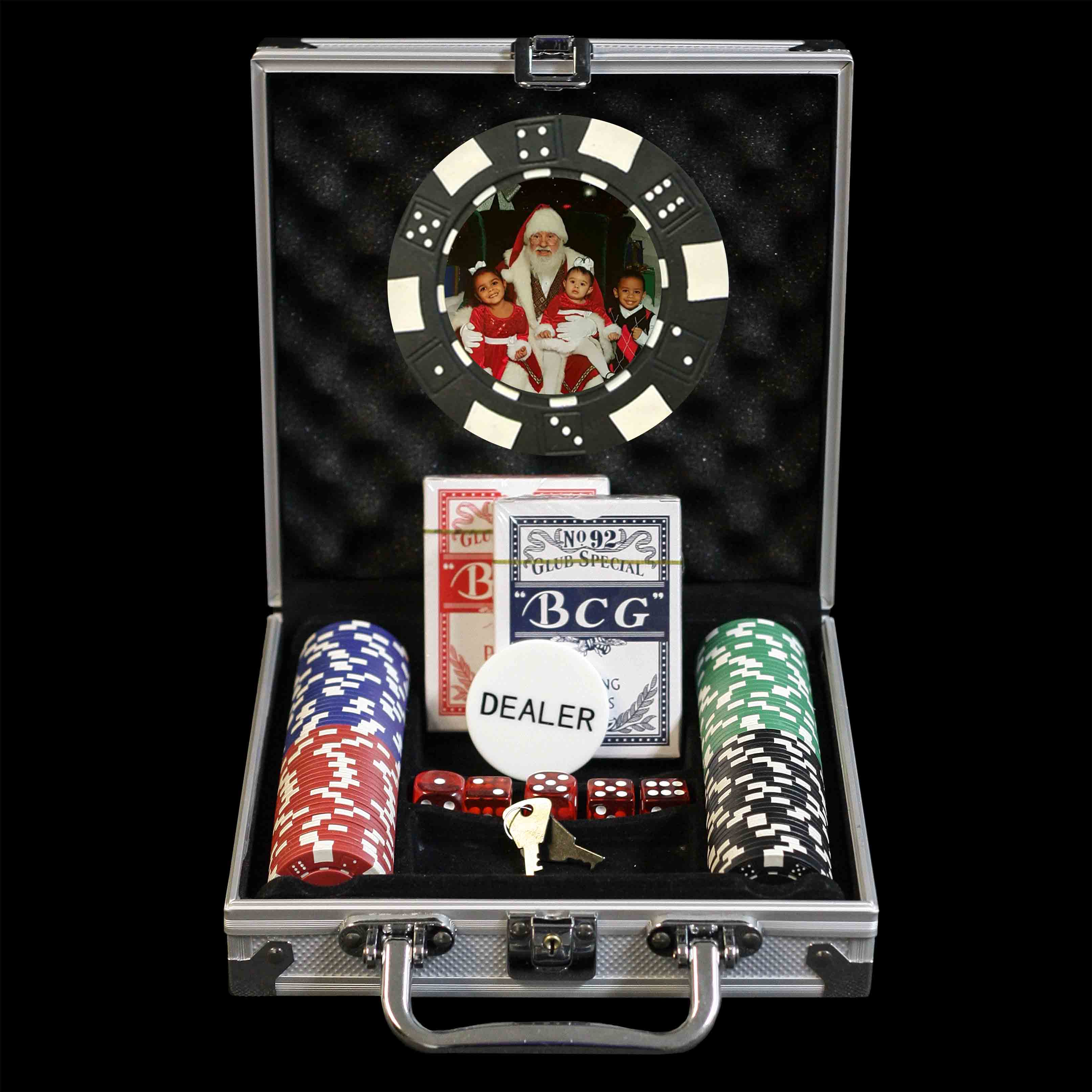 Photo Poker Chips 100 Poker Chips Set Custom Made Casino