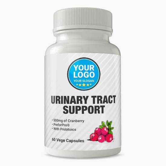 Private Label Urinary Tract (UTI) Supplement, 60 Vegetable Capsules