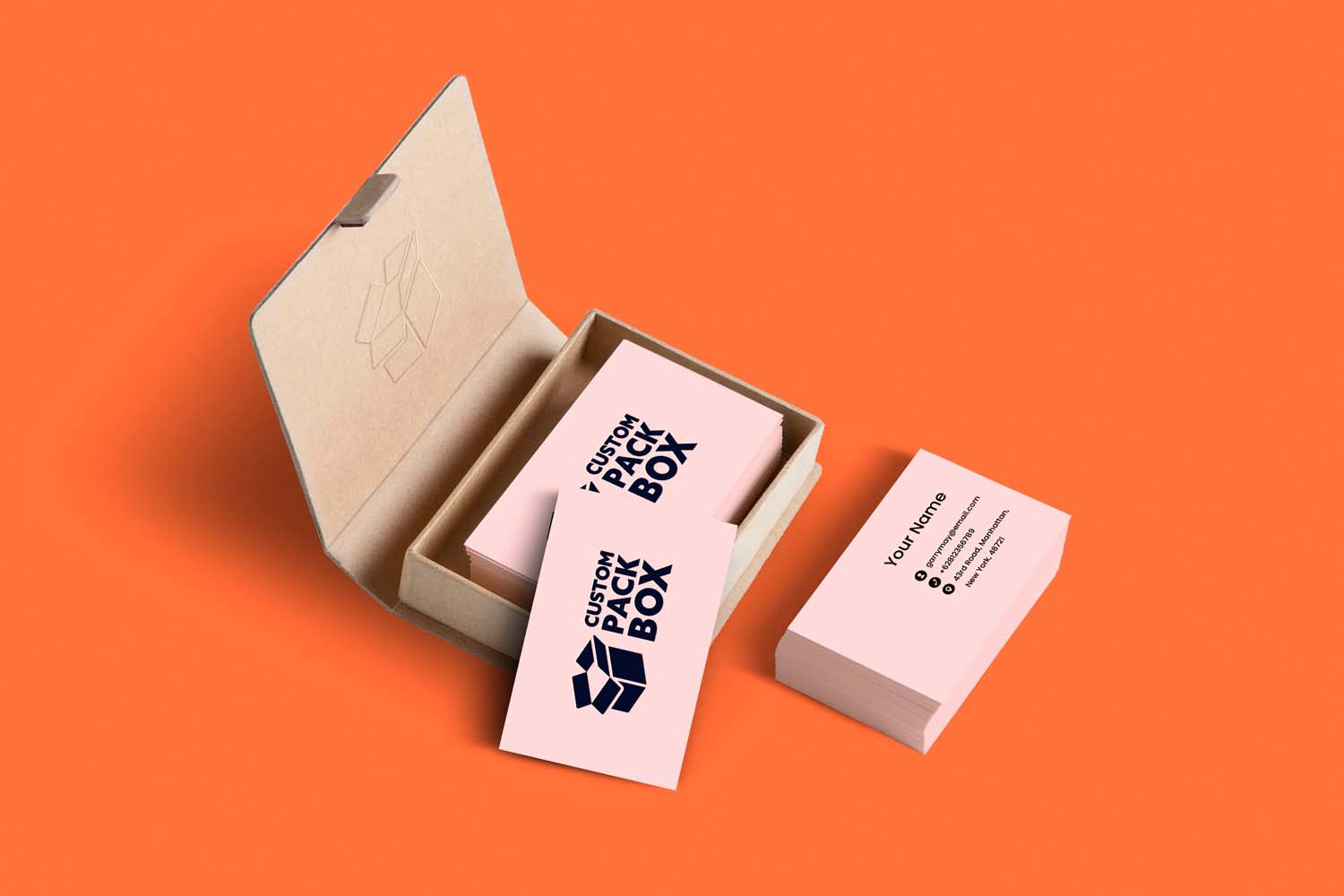 Order Printed Custom Business Cards Online Custom Pack Box