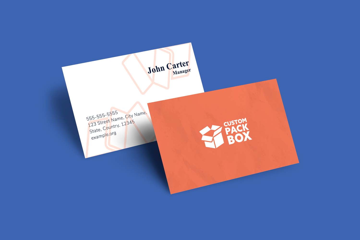 Order Printed Custom Business Cards Online Custom Pack Box