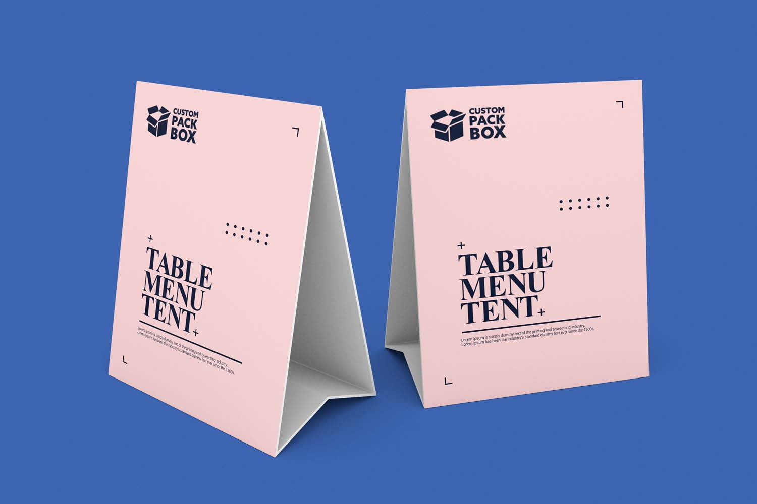 Custom Table Tents Custom Pack Box