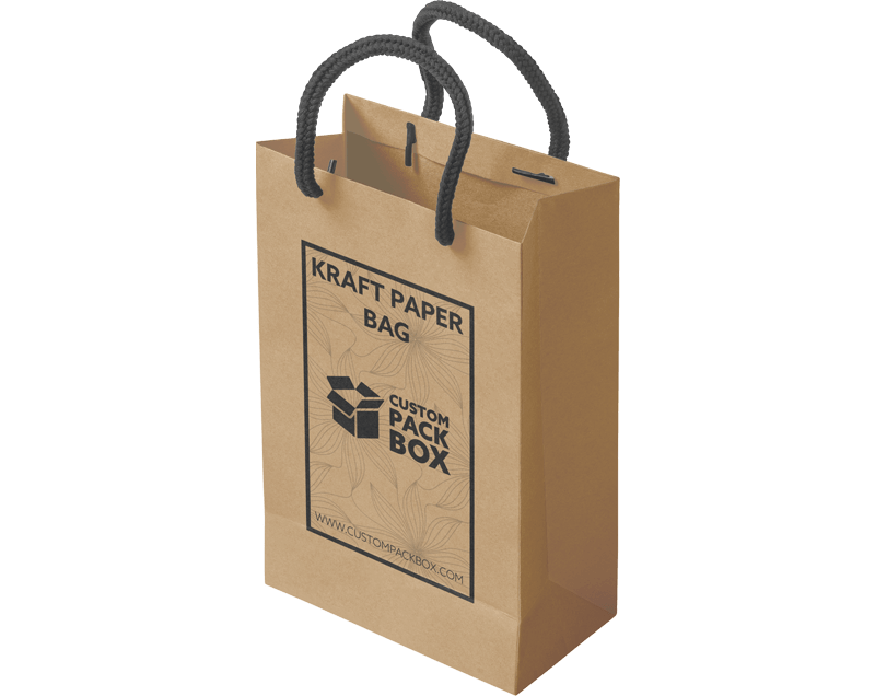 Custom Kraft Paper Bags Order At Custom Pack Box