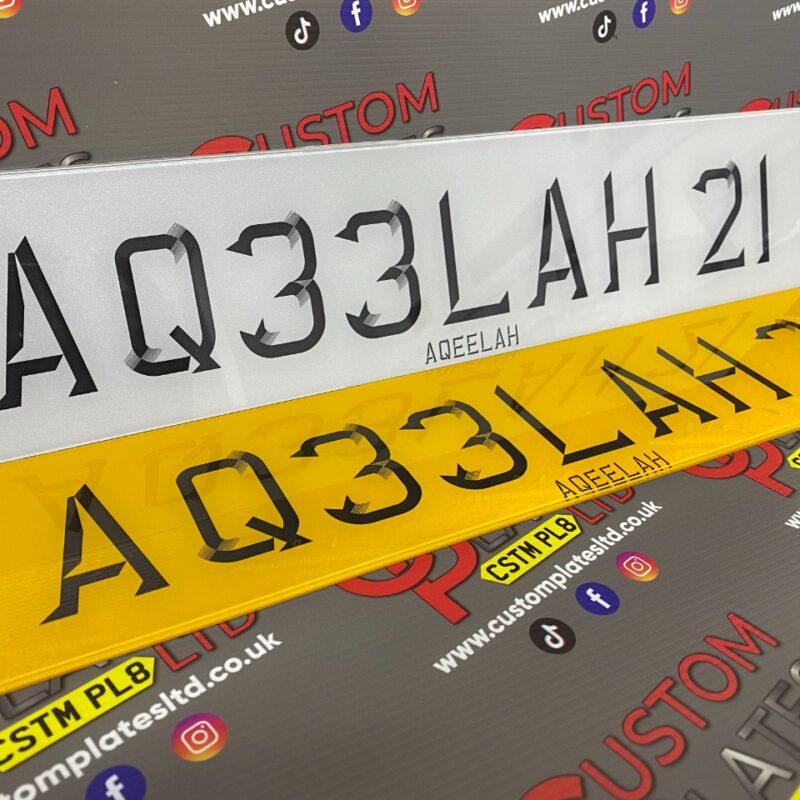 Show Plate Custom Plate