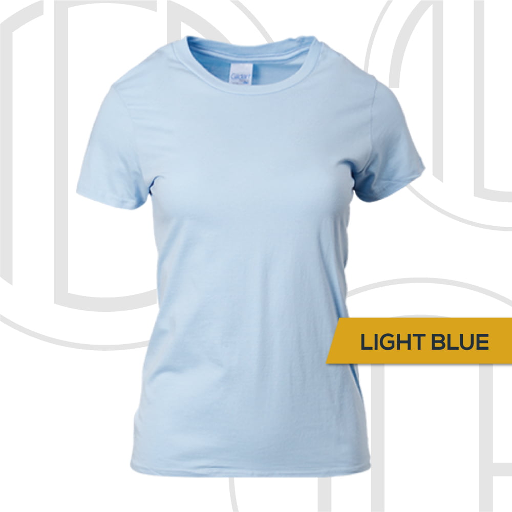 180GSM Gildan Premium Cotton Round Neck Ladies TShirt
