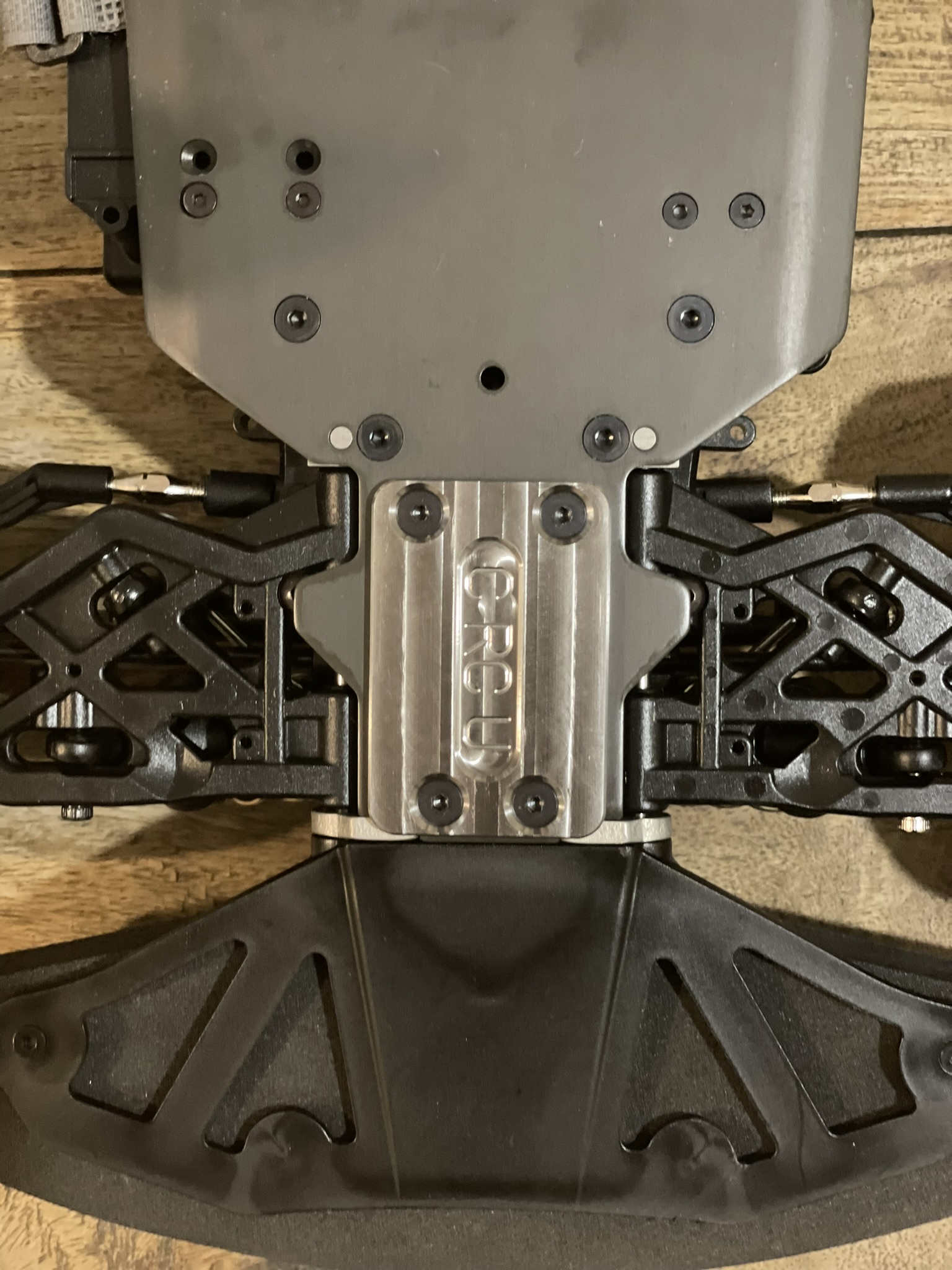 HOBAO HYPER VT. VTE2.VS,VS2E,VS2,VS2E, TITANIUM SKID PLATE