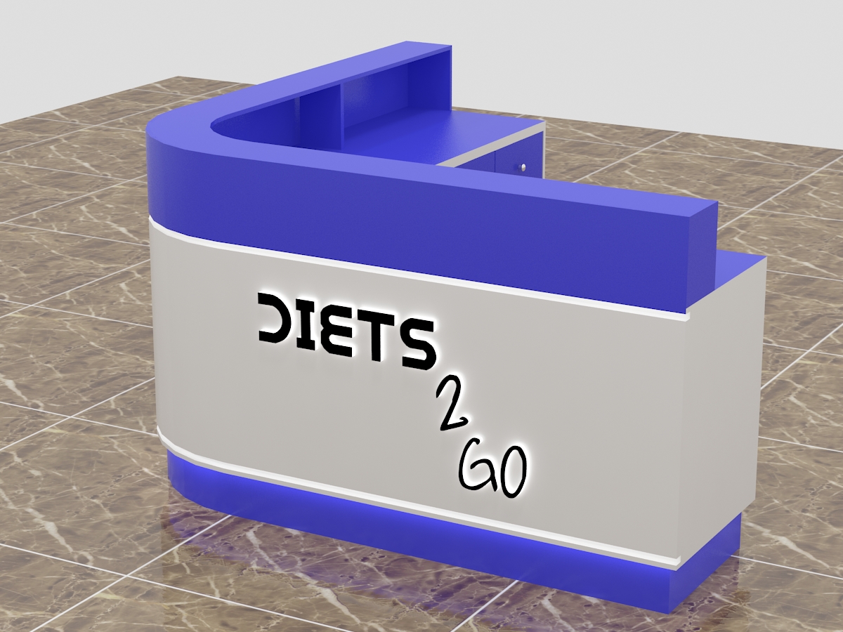 Stylish and Functional Salon Reception Desk Design for Beauty Salons