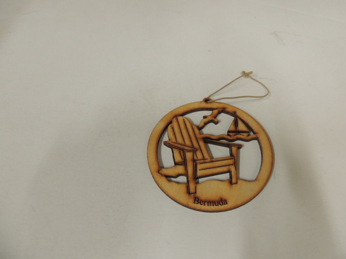 BWS00280 1Dozen Bermuda Beach Chair Christmas Tree Ornaments Customs