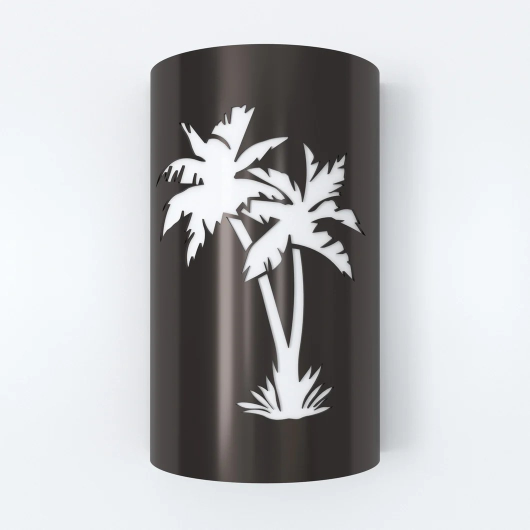 LED Palm Tree Wall Sconce Indoor/Outdoor LED Wall