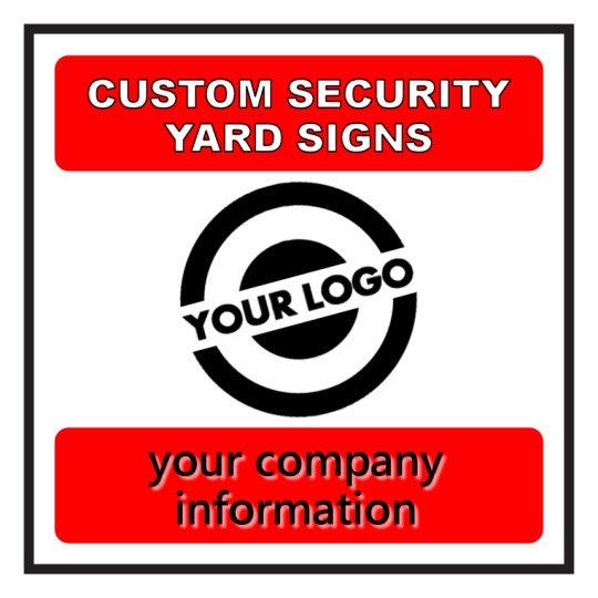 Security Yard Signs Custom Alarm Company Signs