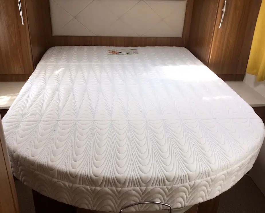 CoolBlue Memory Foam Mattress Rounded Foot End Island Custom Size