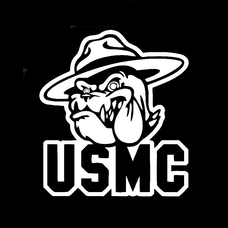 USMC Devil Dog Vinyl Decal Stickers