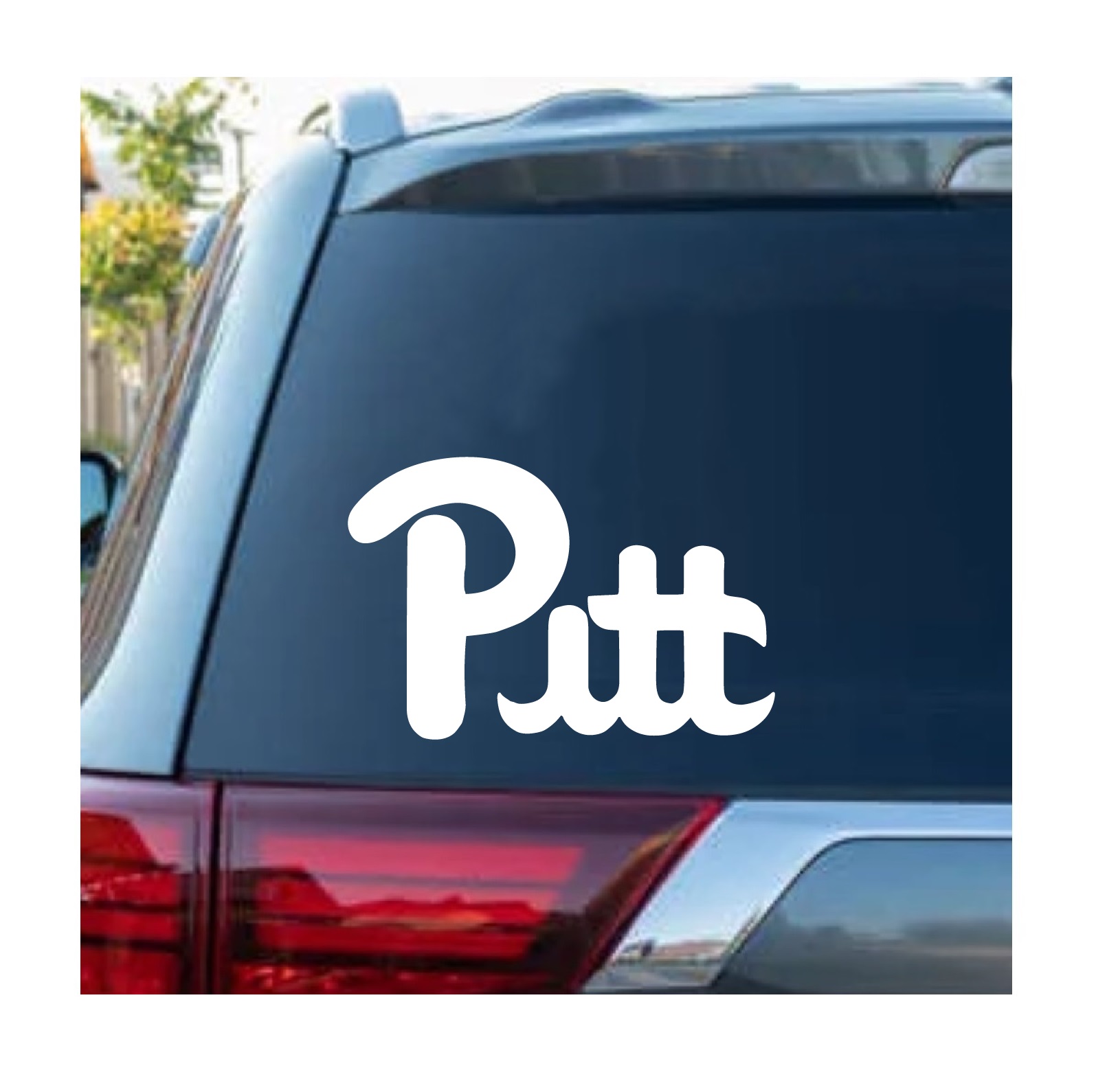 Pitt Pittsburgh Panthers Decal Sticker For Cars And Trucks Custom Made In the USA Fast Shipping