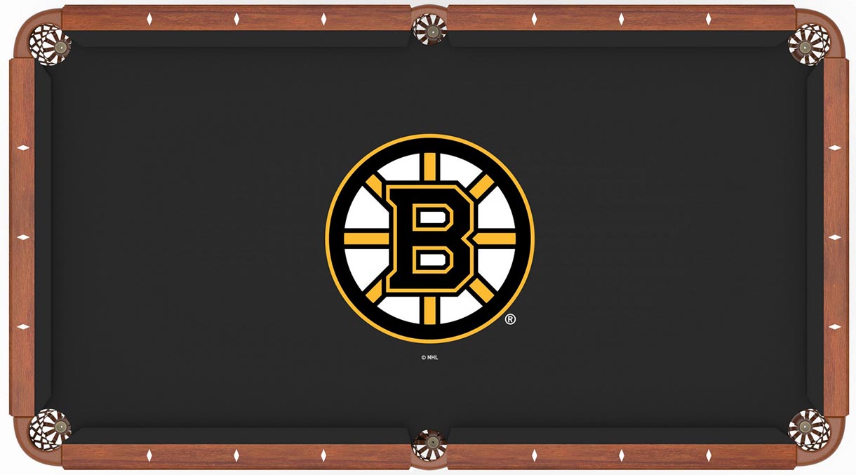 Boston Bruins Pool Table Felt Worsted Billiard Cloth