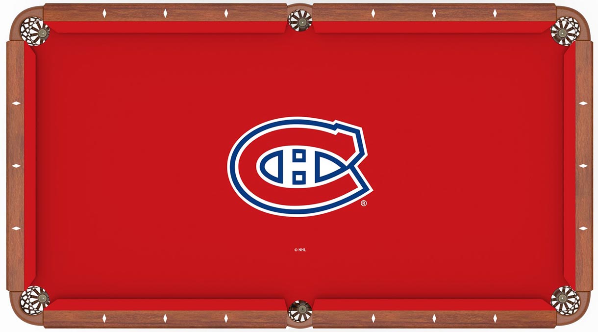 Montreal Canadiens Logo Pool Table 8Foot NHL Billiard Table