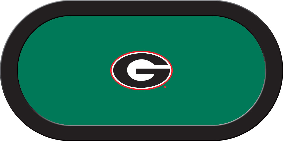 Bulldogs Texas Hold'em Felt (A) * College Logo Team Cloth