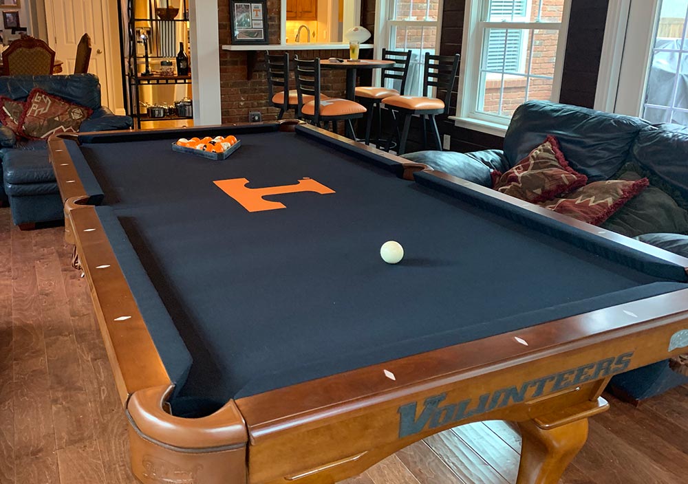 Tennessee Vols Logo Pool Table 8Foot Billiard Table