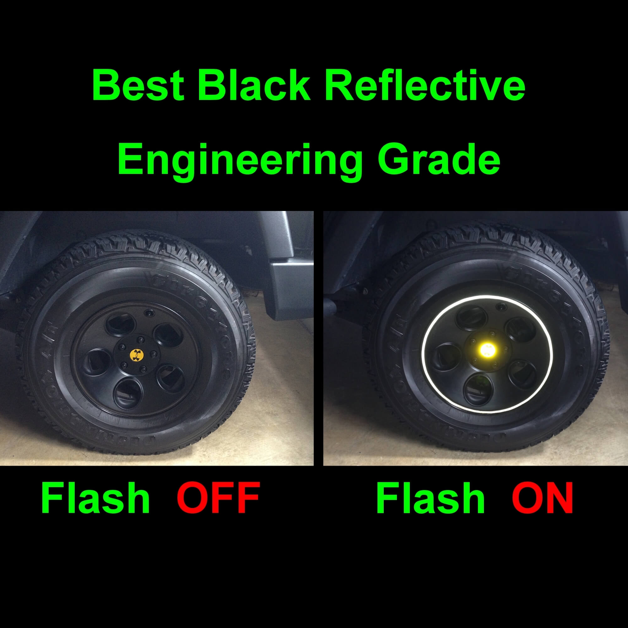 Black Engineering Grade Reflective Rim Tape (All Vehicles) CustomTaylor33
